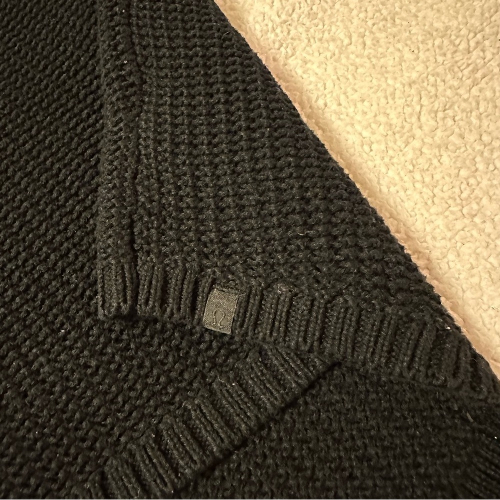 Lululemon Black Easy Embrace Long Sleeve Open Knit Sweater - Picture 11 of 15
